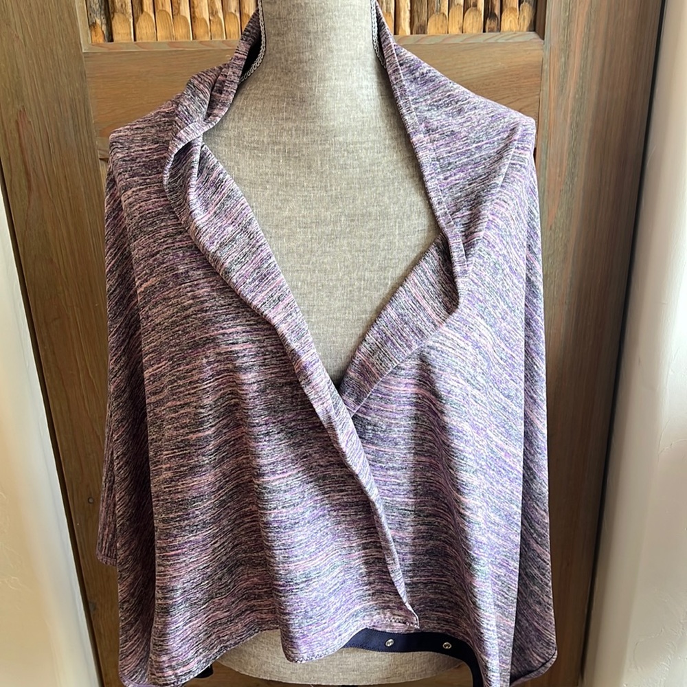 Lululemon Vinyasa Scarf, One Size, Heather Purple, Pink, Black, Purple Grosgrain